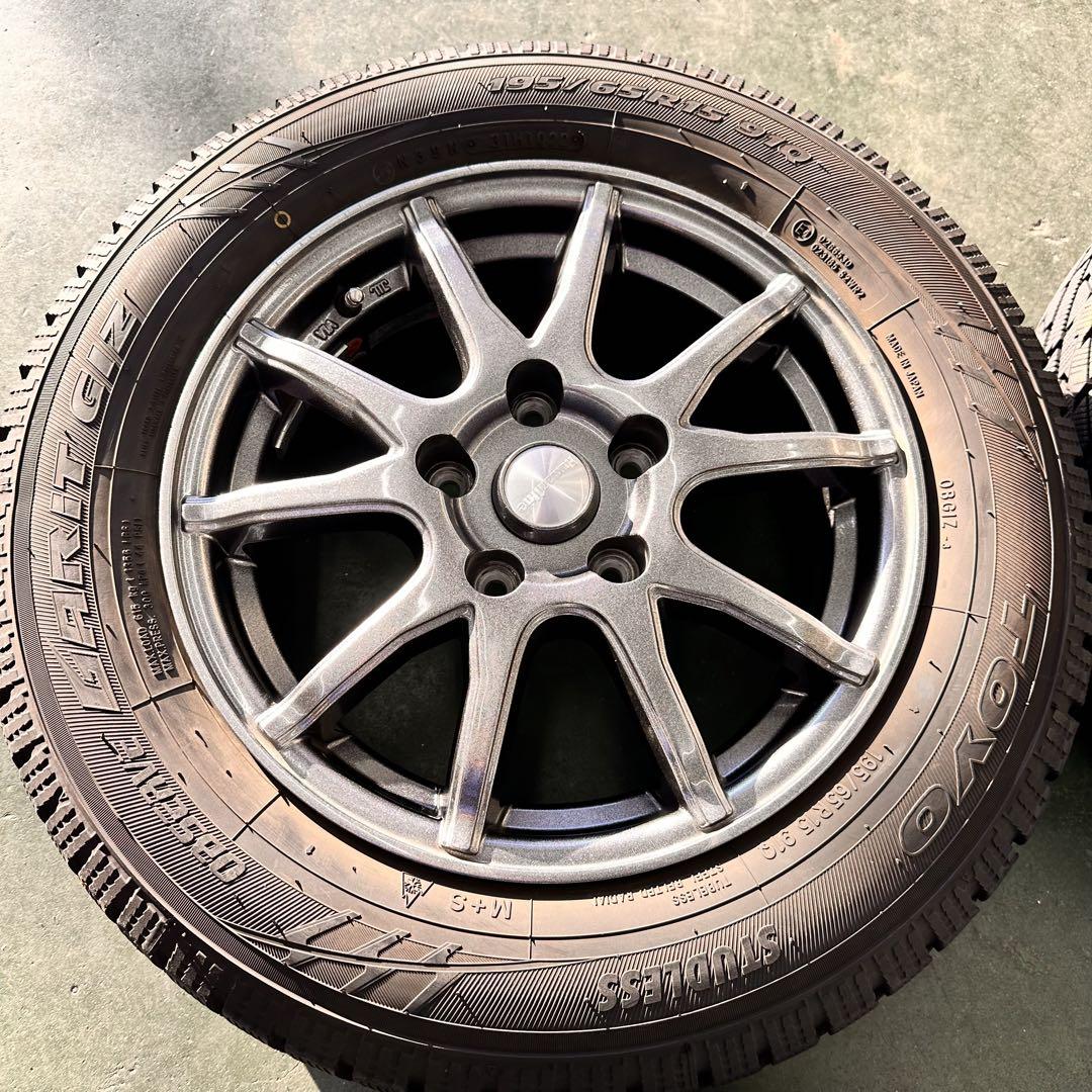 トーヨータイヤオブザーブギズ2 195/65r15 22年製バリ山