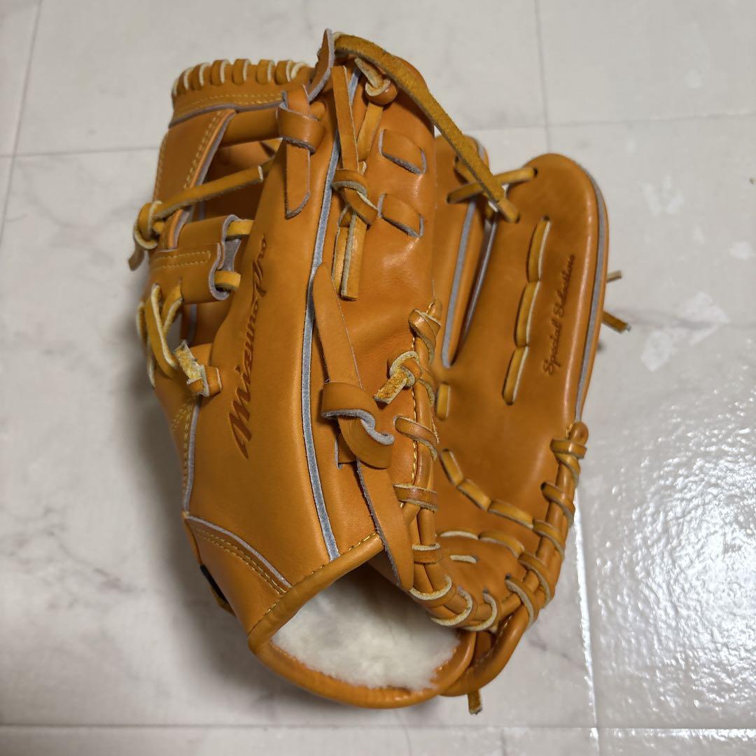 ミズノプロ　硬式　内野手用　 坂本モデル　ビターオレンジB 限定 ミズノプロ 硬式用 オーダー 内野手用 坂本モデル IBライン