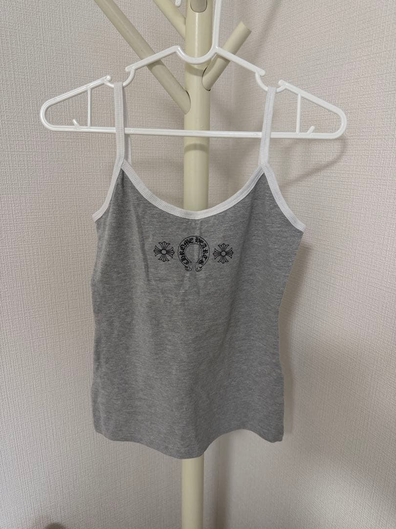 CHROME HEARTS グレー キャミソールXS SS CHROME HEARTS