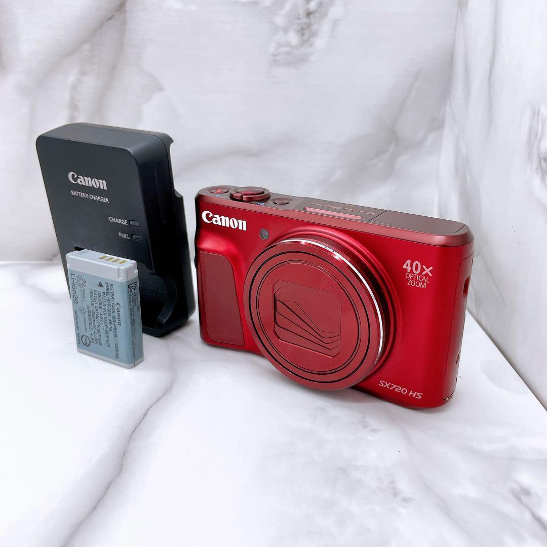 【完動品】Canon パワーショット　SX720HS デジタルカメラ　レッド