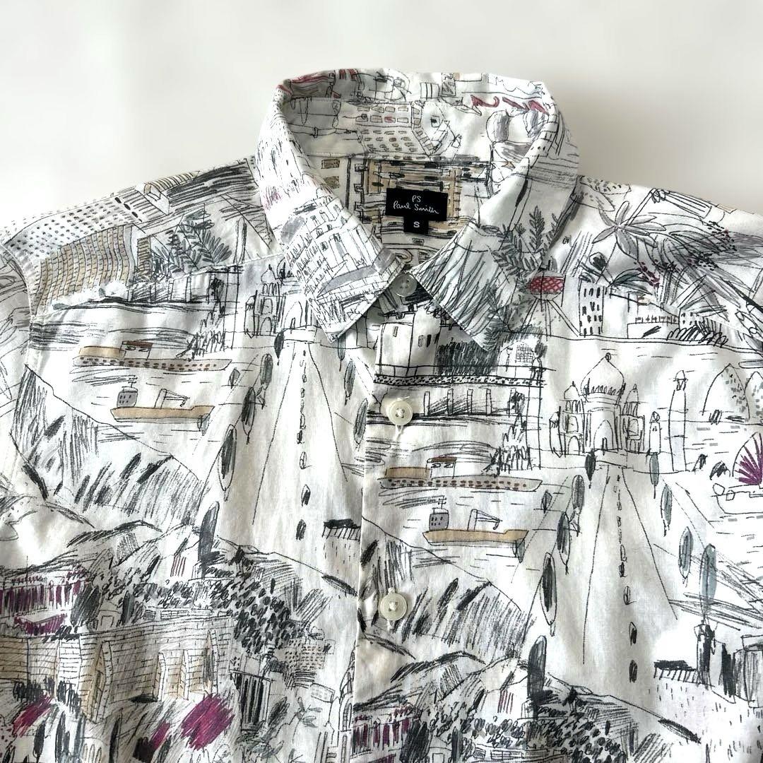 激レア 希少 PAUL SMITH ポールスミス 総柄シャツ 長袖シャツ