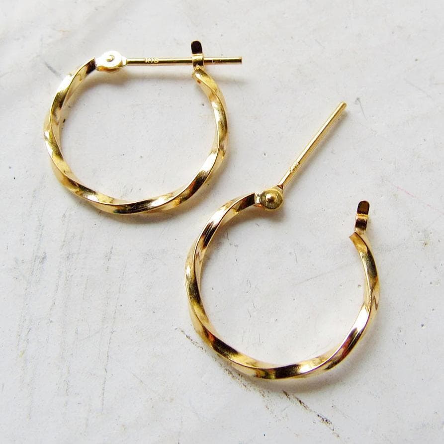 新品 本物 K18 18K ピアス フープ フープピアス 18金 ゴールド M