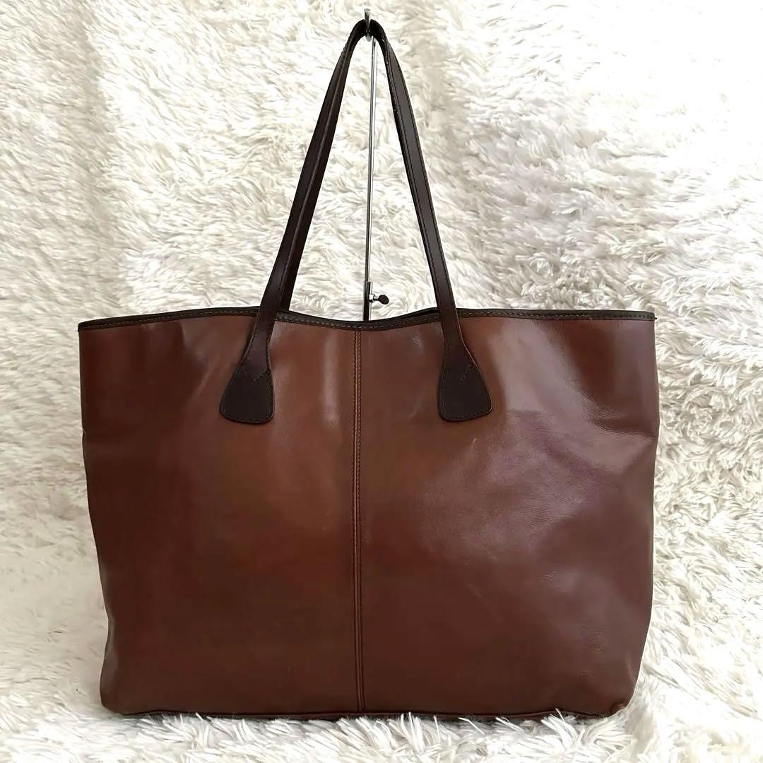 TUSTING タスティング レザー　トートバッグ　ブラウン　オールレザー TUSTING レザー トートバッグ ブラウン オールレザー バッグ