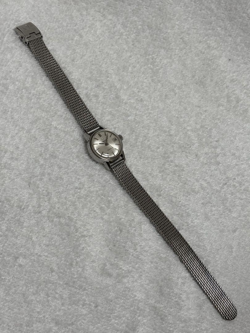 オメガ ジュネーブ 自動巻き【566.002】デイト 純正ベルト【稼働品】