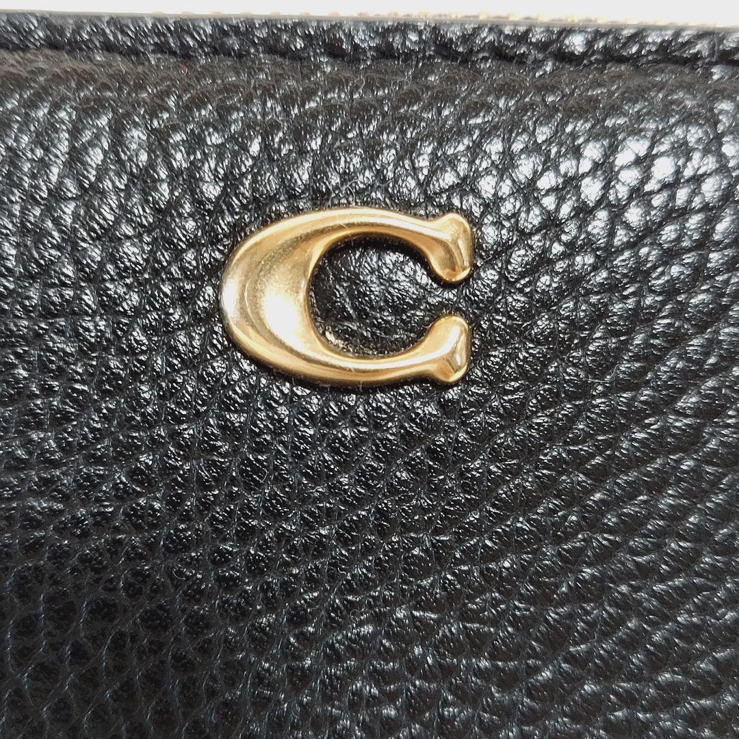 【COACH】ビルフォールド ウォレット ラウンドジップ レザー 黒 ミニ財布♡