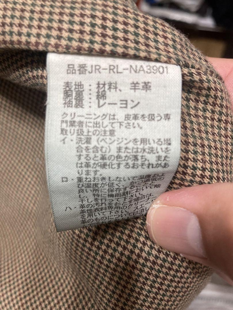 Polo by Ralph Lauren レザージャケット LL 黒