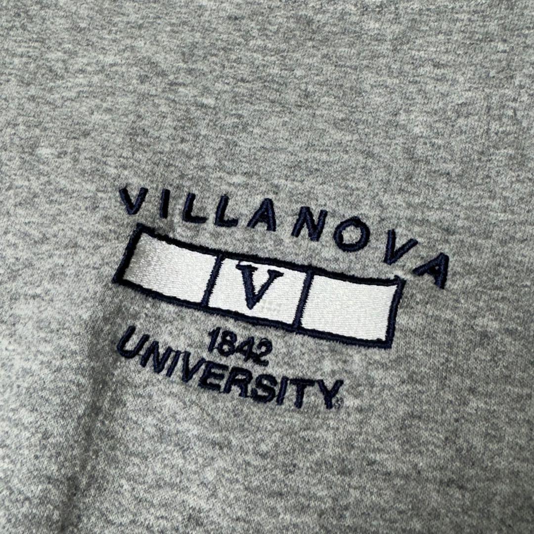 メキシコ製 Champion 刺繍 VILLANOVA カレッジロゴ スウェッ
