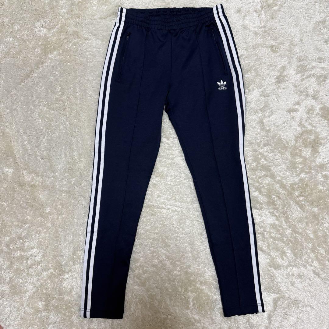 adidas アディダス クラシックス トラックパンツ　ネイビー　ホワイト　L
