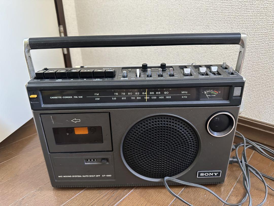 ソニー　ラジカセ　CF1980　初代モデル　レトロ