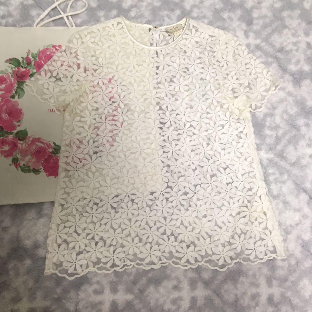 半額以下！ ケイトスペード 総刺繍 トップス