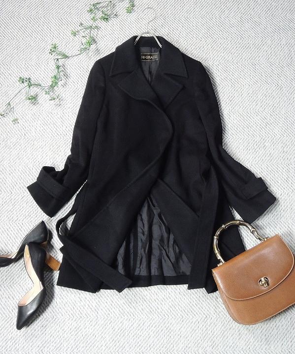 ☆美品☆ハイグレード カシミヤ混合コート