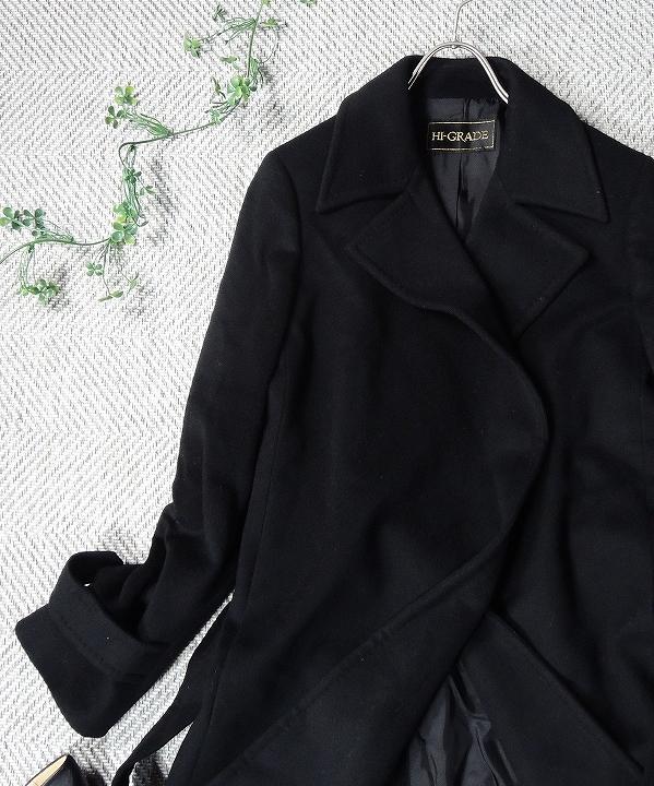 ☆美品☆ハイグレード カシミヤ混合コート