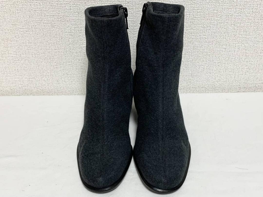 希少 美品 フェンディウール レザー ズッカ FF ショートブーツ ヒール 35