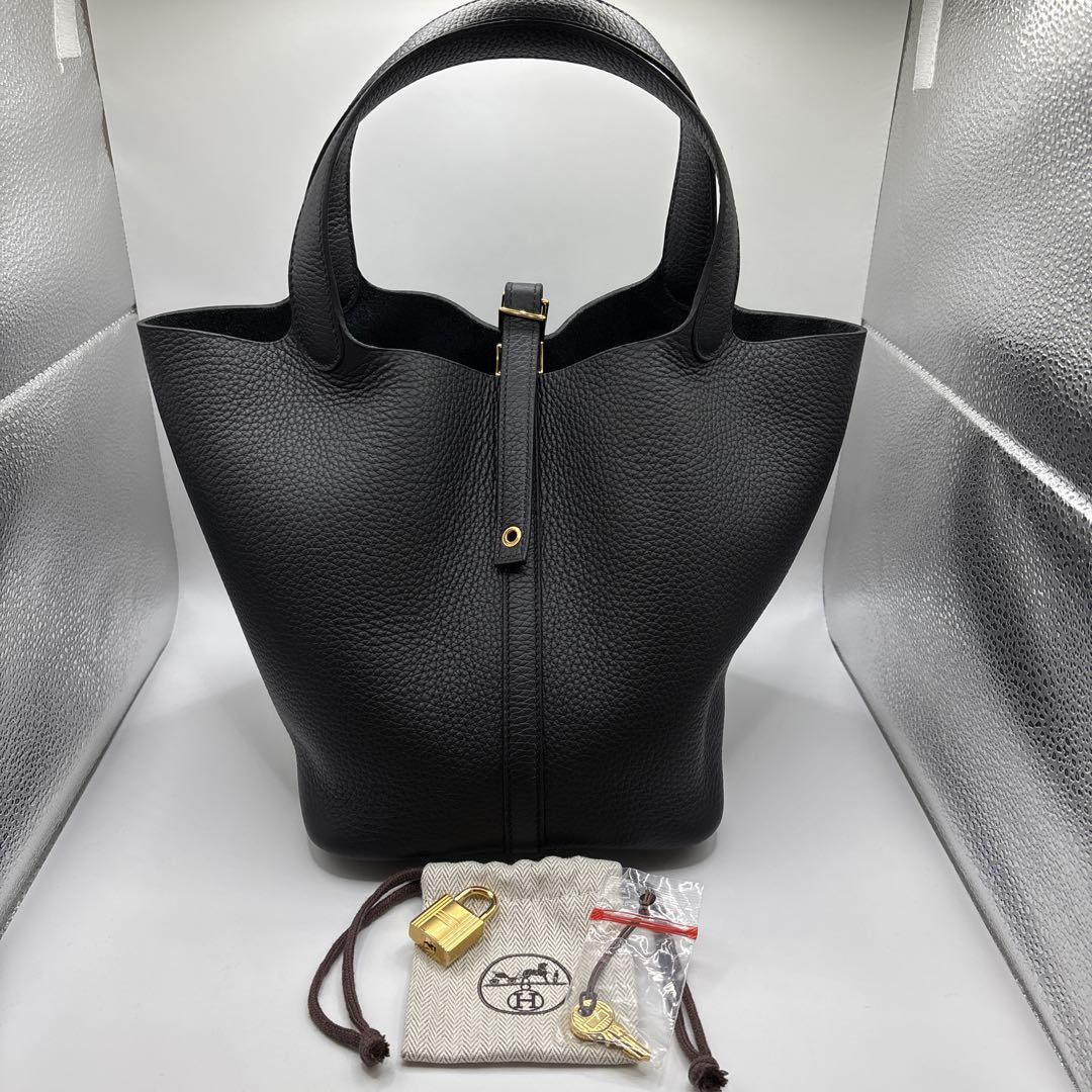 エルメス ピコタンロック22 ノアール ゴールド金具 新品未使用 インボイス付属 新品未使用】 エルメス ピコタンロックMM 22 ゴールド金具 黒