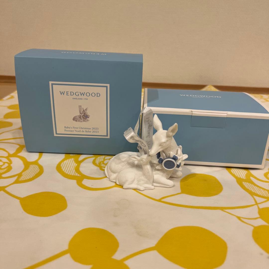 ウェッジウッド　ベビー ファーストクリスマス　オーナメント　ディア