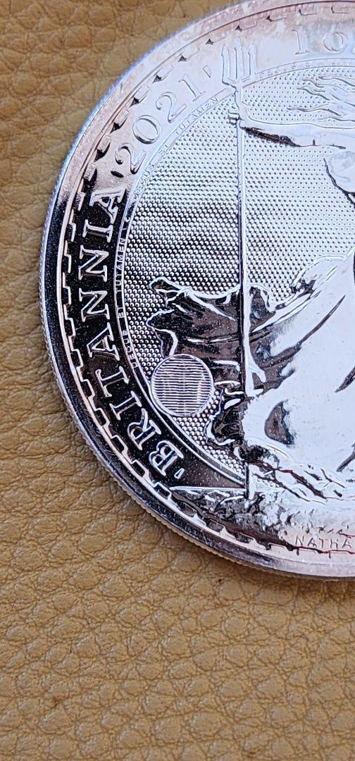 1枚　イギリスブリタニア銀貨1オンス2021