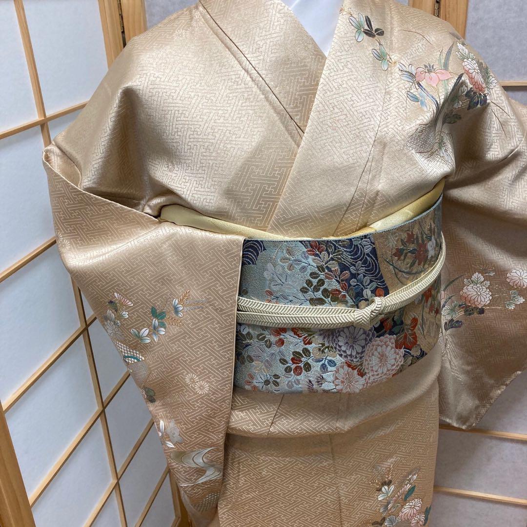 葵穂（きほ）様［9936］訪問着 嵯峨野 丹後ちりめん 反端付 正絹 着物 袷