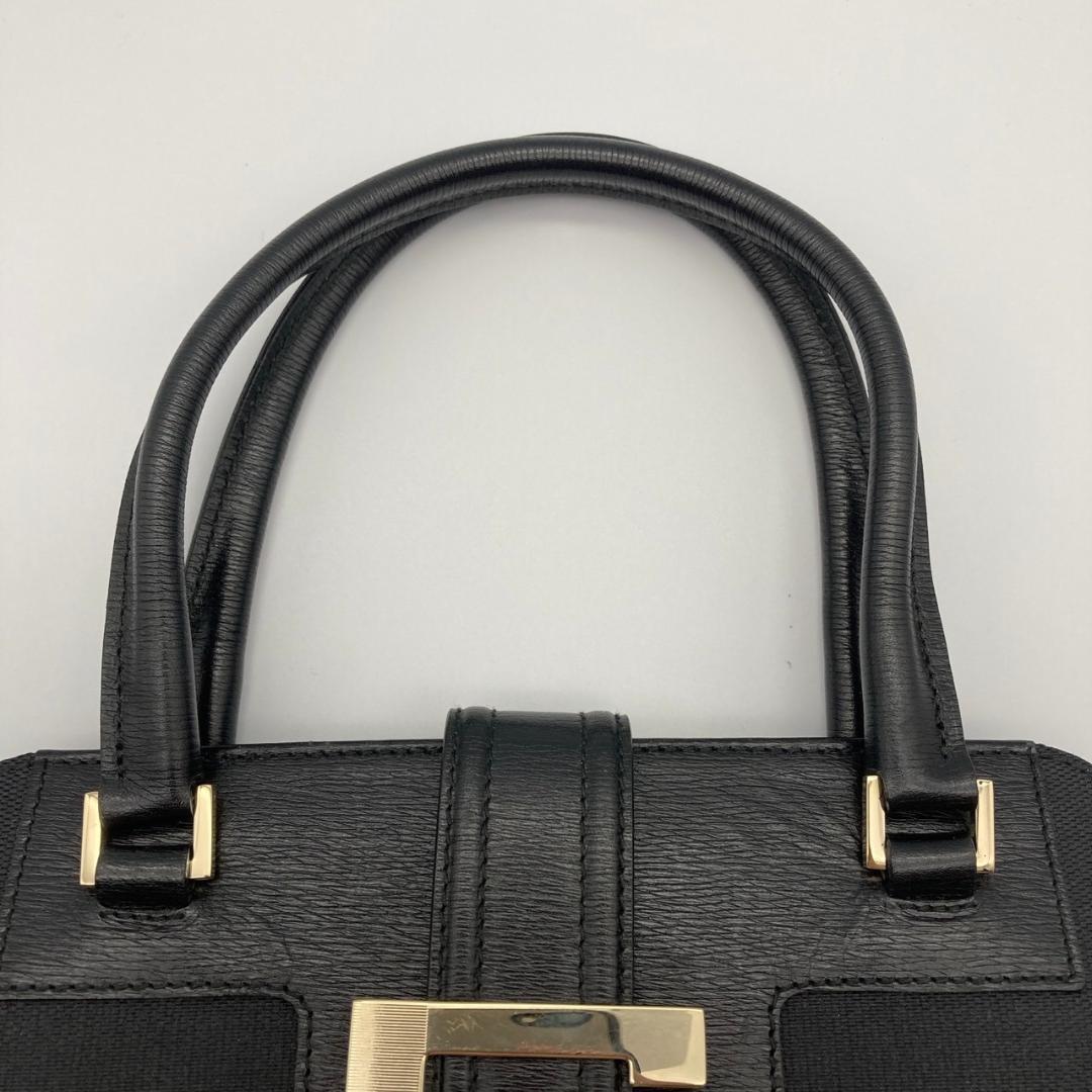 極美品】グッチ ハンドバッグ キャンバス GG ロゴ ブラック