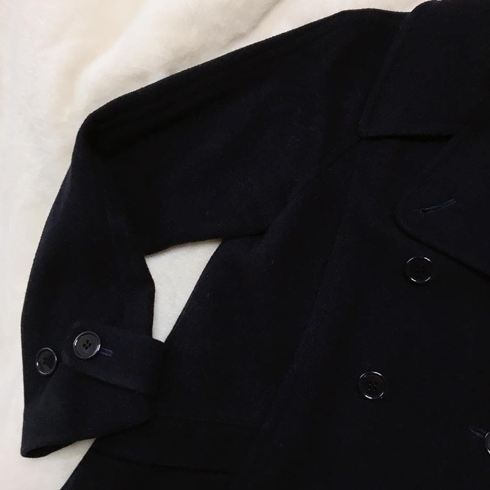 【美品】エリオポール カシミヤ混 ダブルブレスト ロングチェスターコート ウール