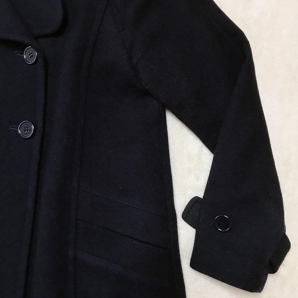 【美品】エリオポール カシミヤ混 ダブルブレスト ロングチェスターコート ウール