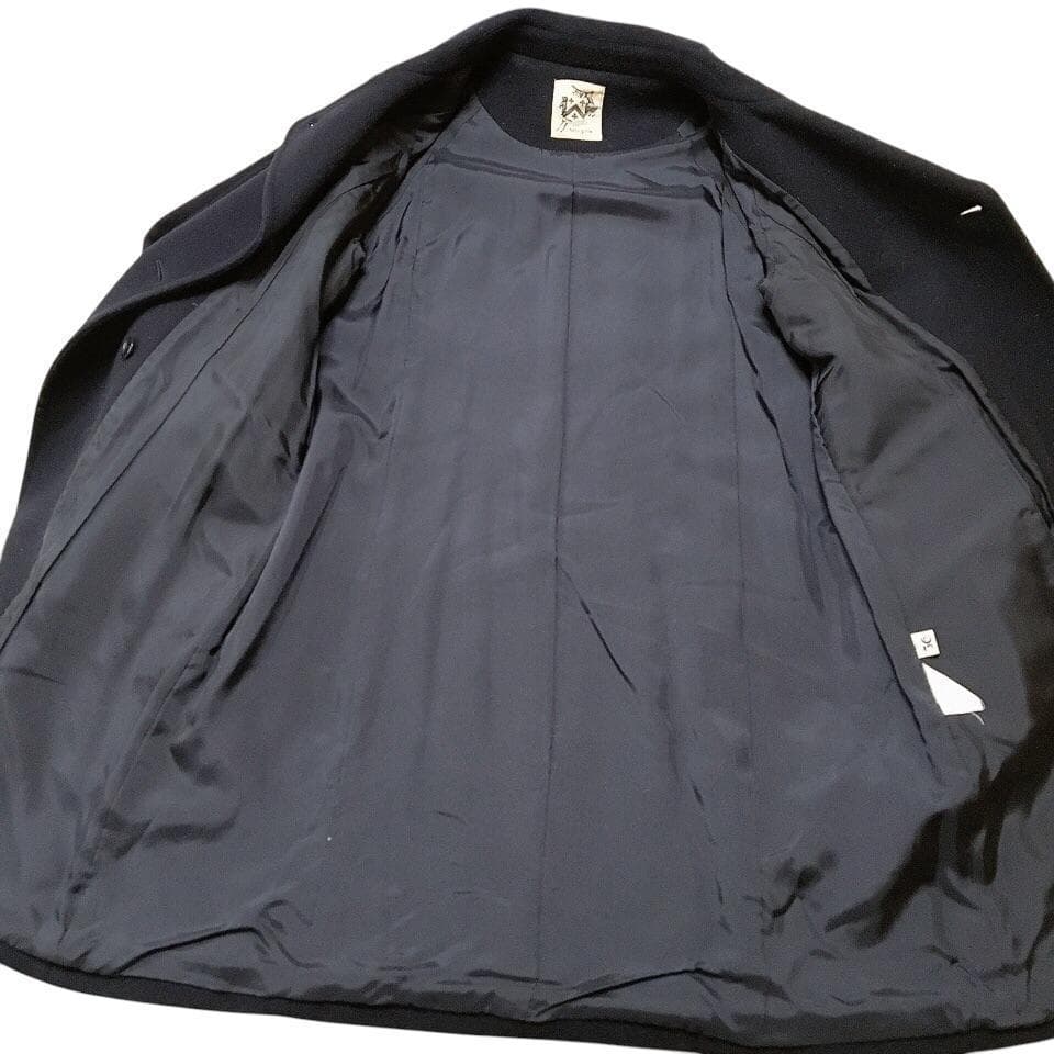 【美品】エリオポール カシミヤ混 ダブルブレスト ロングチェスターコート ウール