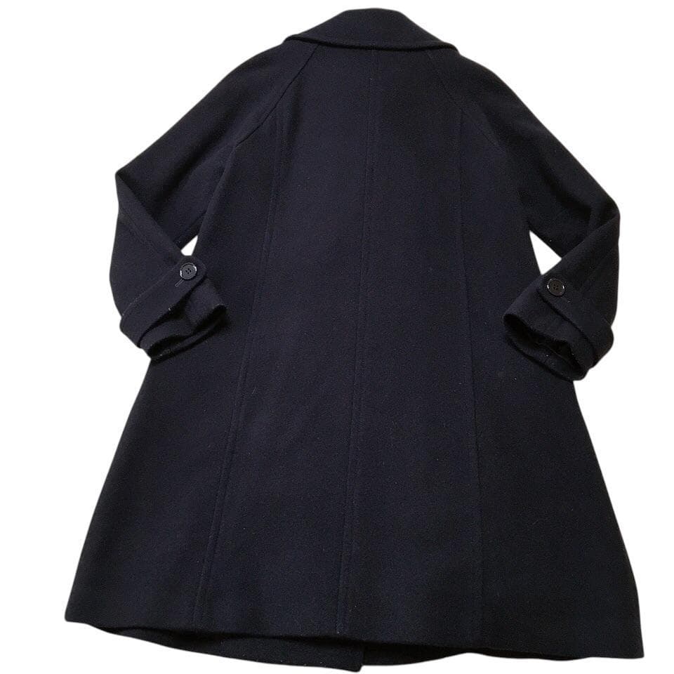 【美品】エリオポール カシミヤ混 ダブルブレスト ロングチェスターコート ウール