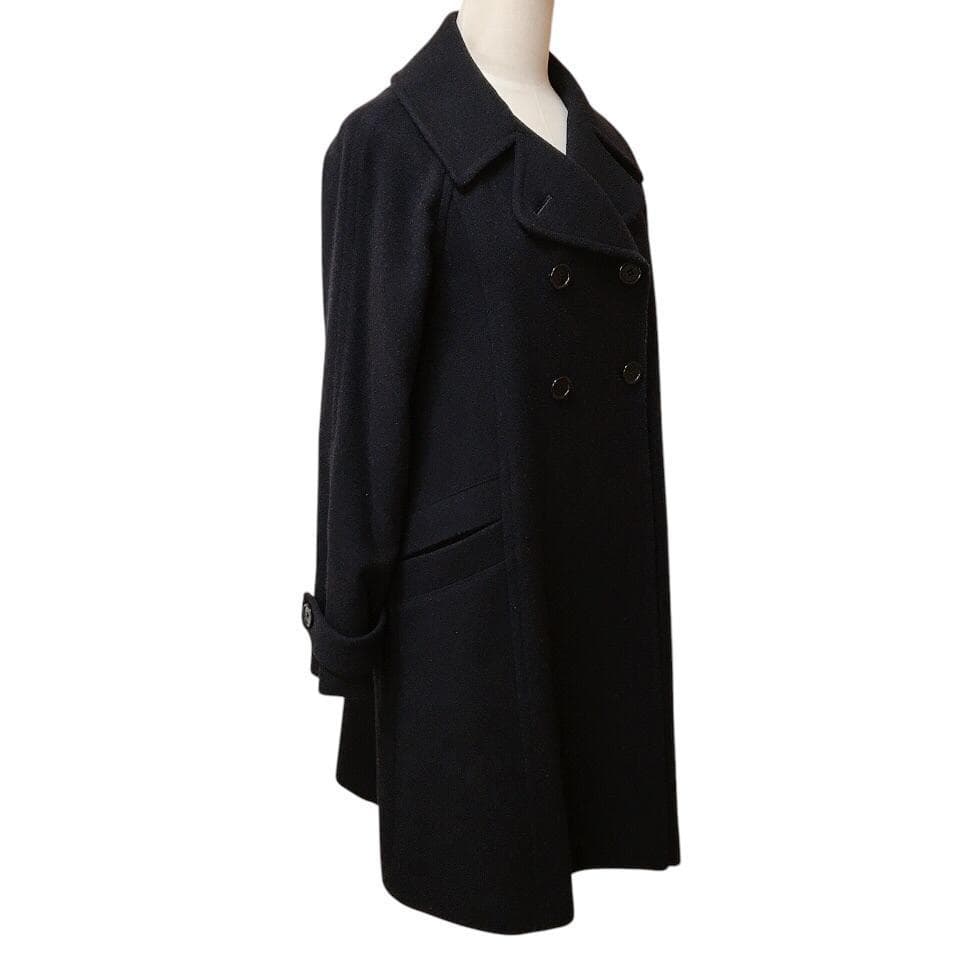 【美品】エリオポール カシミヤ混 ダブルブレスト ロングチェスターコート ウール