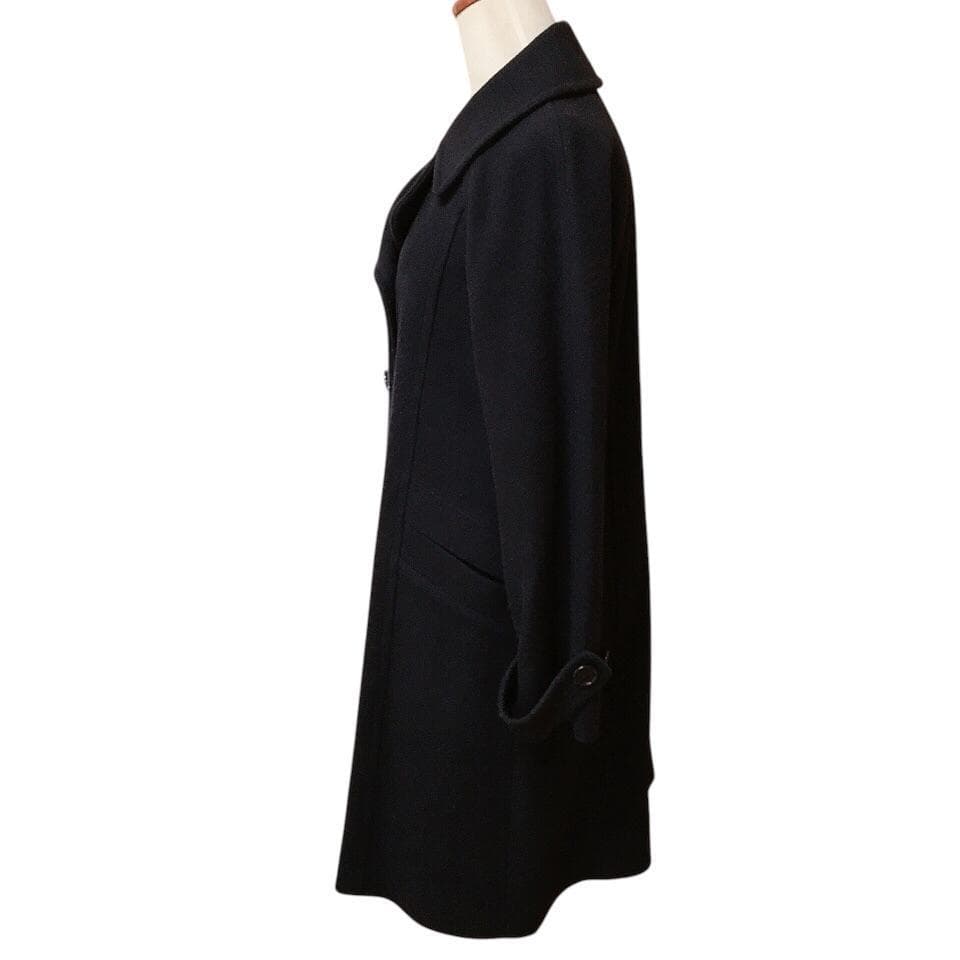 【美品】エリオポール カシミヤ混 ダブルブレスト ロングチェスターコート ウール