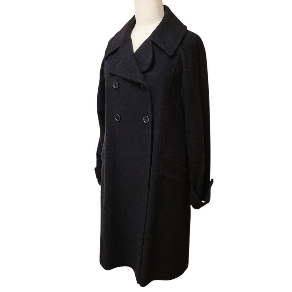 【美品】エリオポール カシミヤ混 ダブルブレスト ロングチェスターコート ウール