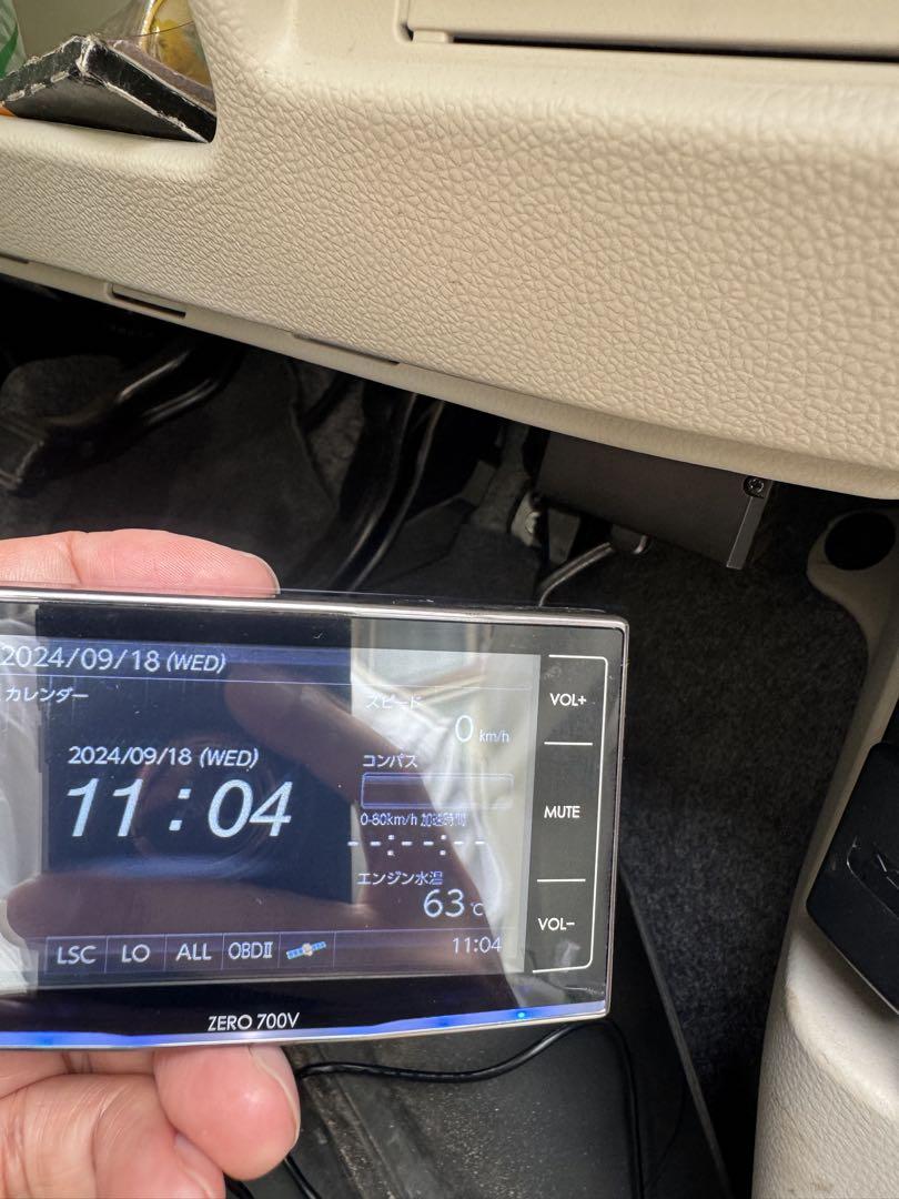 コムテック ZERO 700V レーダー探知機 OBD2-R2 配線付