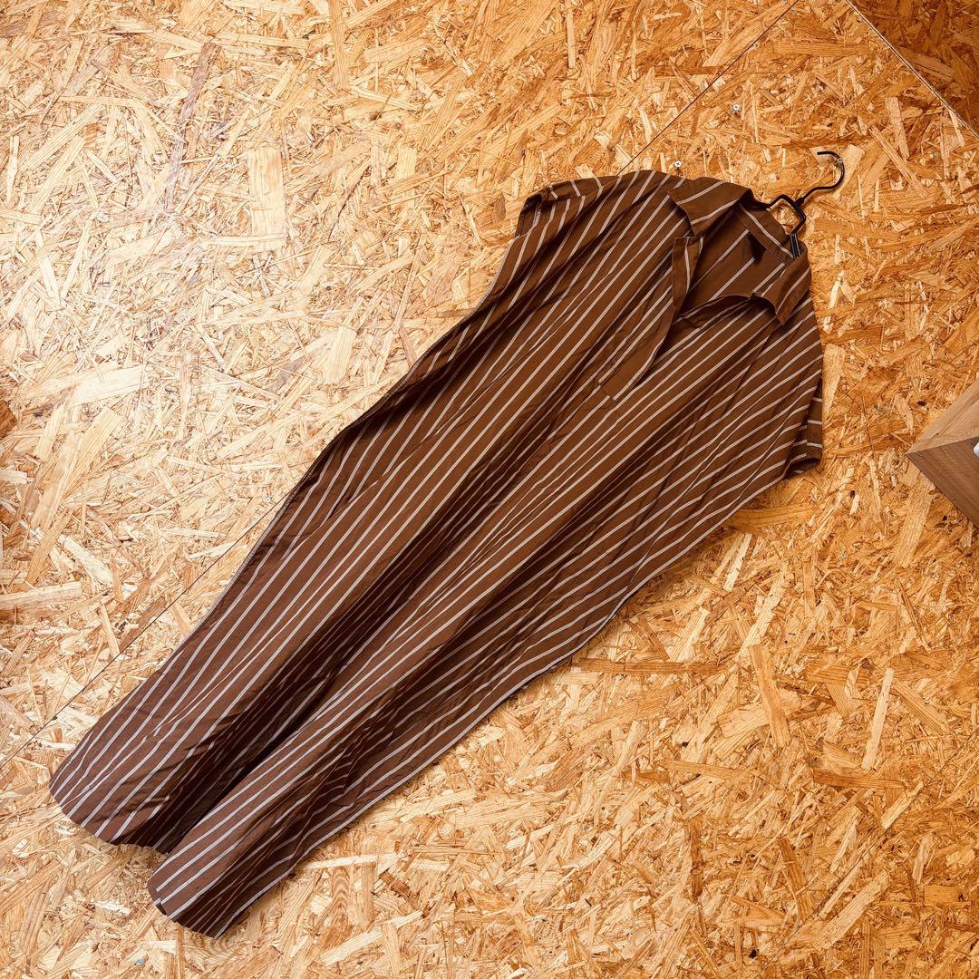 美品 Spick&span ロングワンピース 袖なし襟付きワンピース
