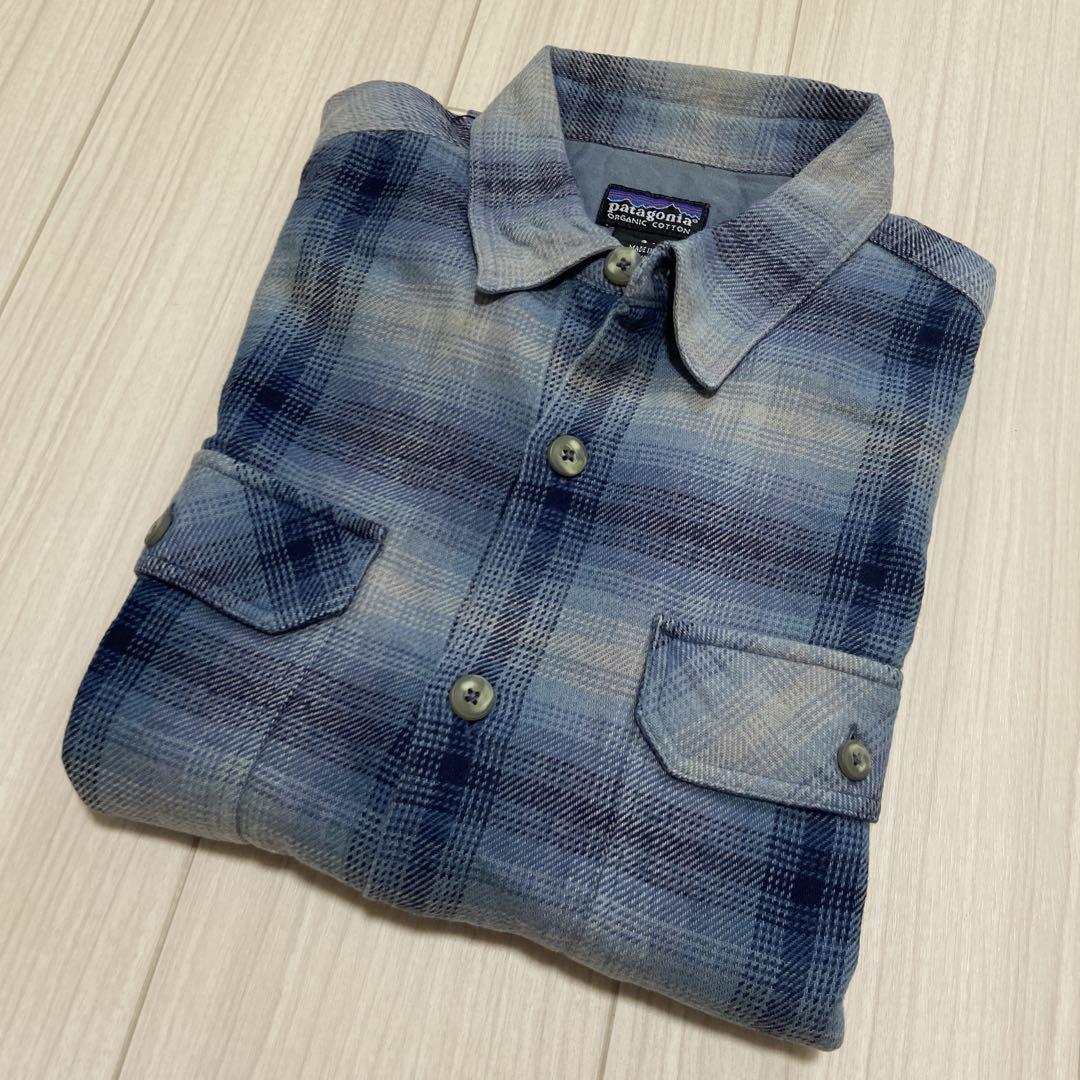 8*8様 Patagonia 2001年製 オンブレチェックヘビーフランネルシャ