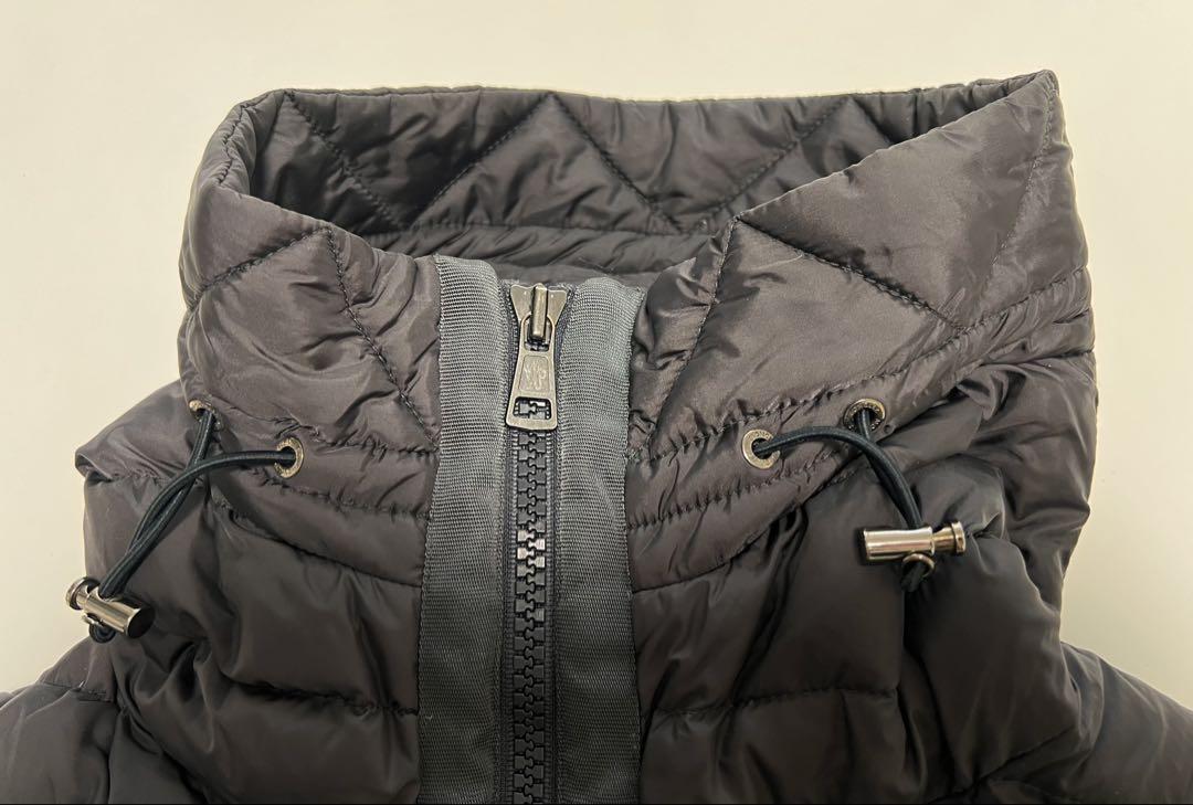 や*だ様 MONCLER モンクレール ダークグレー ダウンジャケット フード付