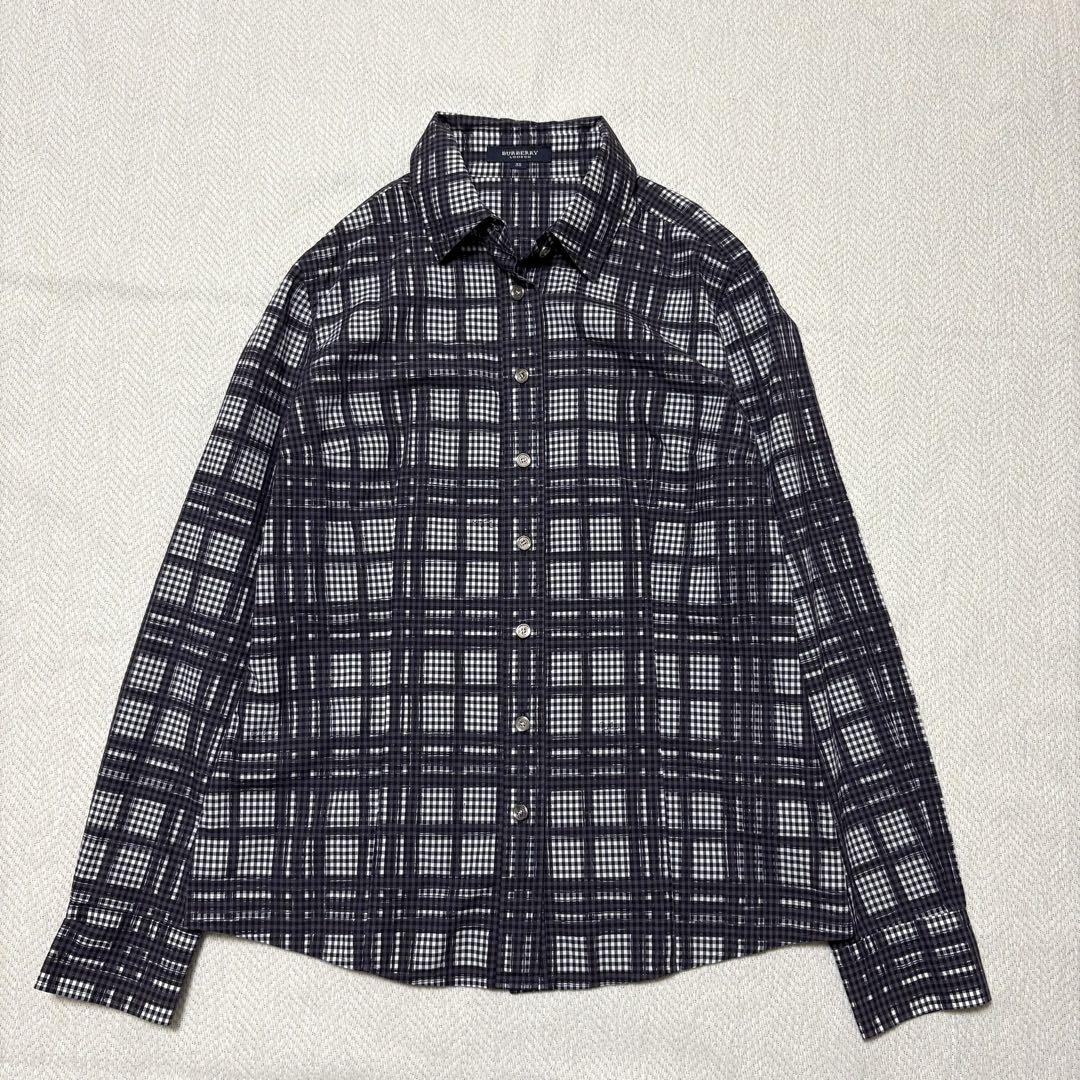極美品 BURBERRY LONDON ギンガムチェック ノバチェック シャツ