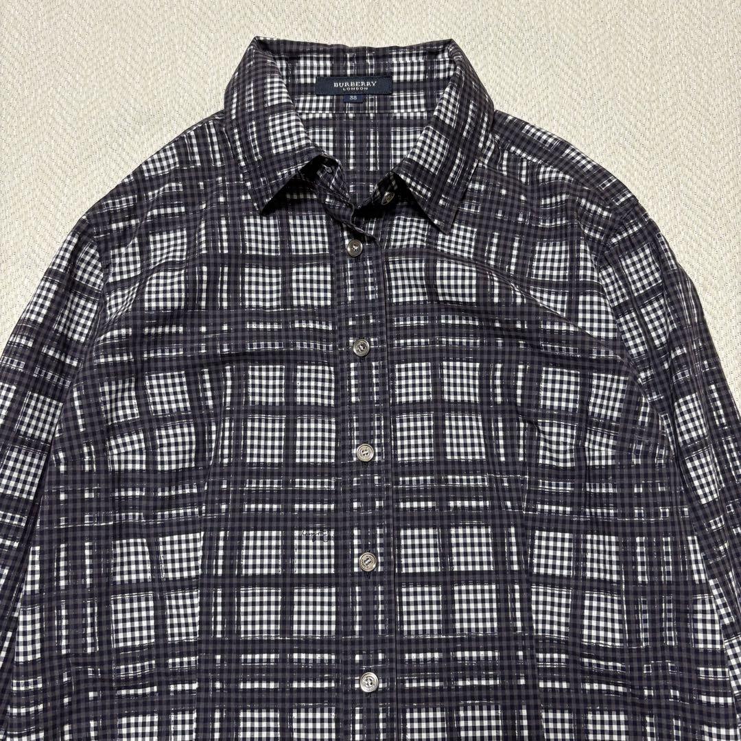極美品 BURBERRY LONDON ギンガムチェック ノバチェック シャツ