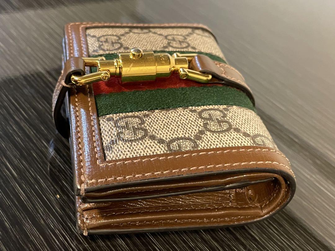 GUCCI二つ折り財布 シェリーライン ジャッキー 1961 54 美品 GUCCI ジャッキー シェリーライン 二つ折り財布 - メルカリ