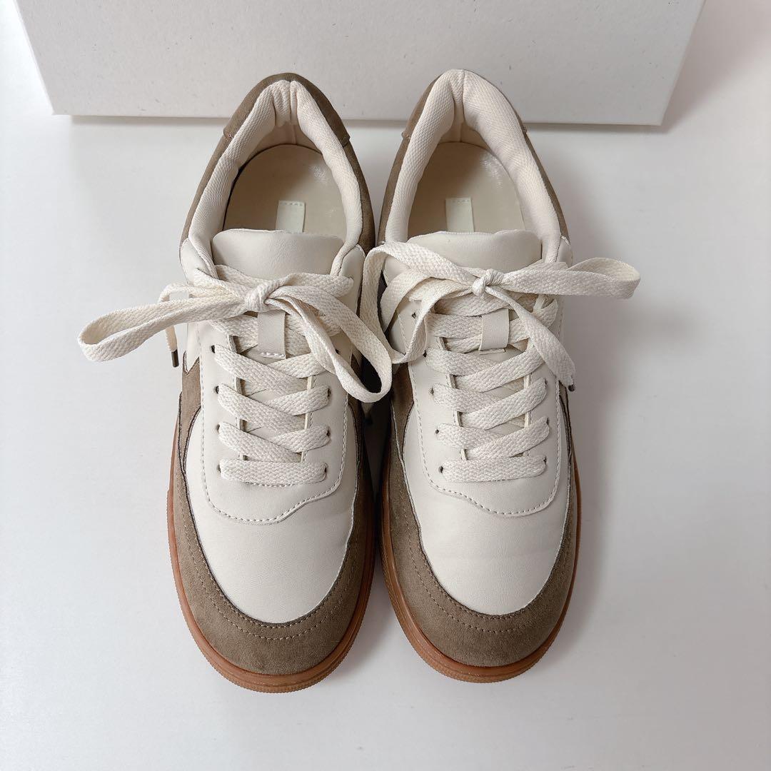 eaphi　WAVE COMBI SNEAKERS　ベージュ37