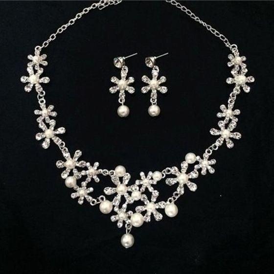 3点セット ティアラ ネックレス ピアス ウェディングアクセサリー