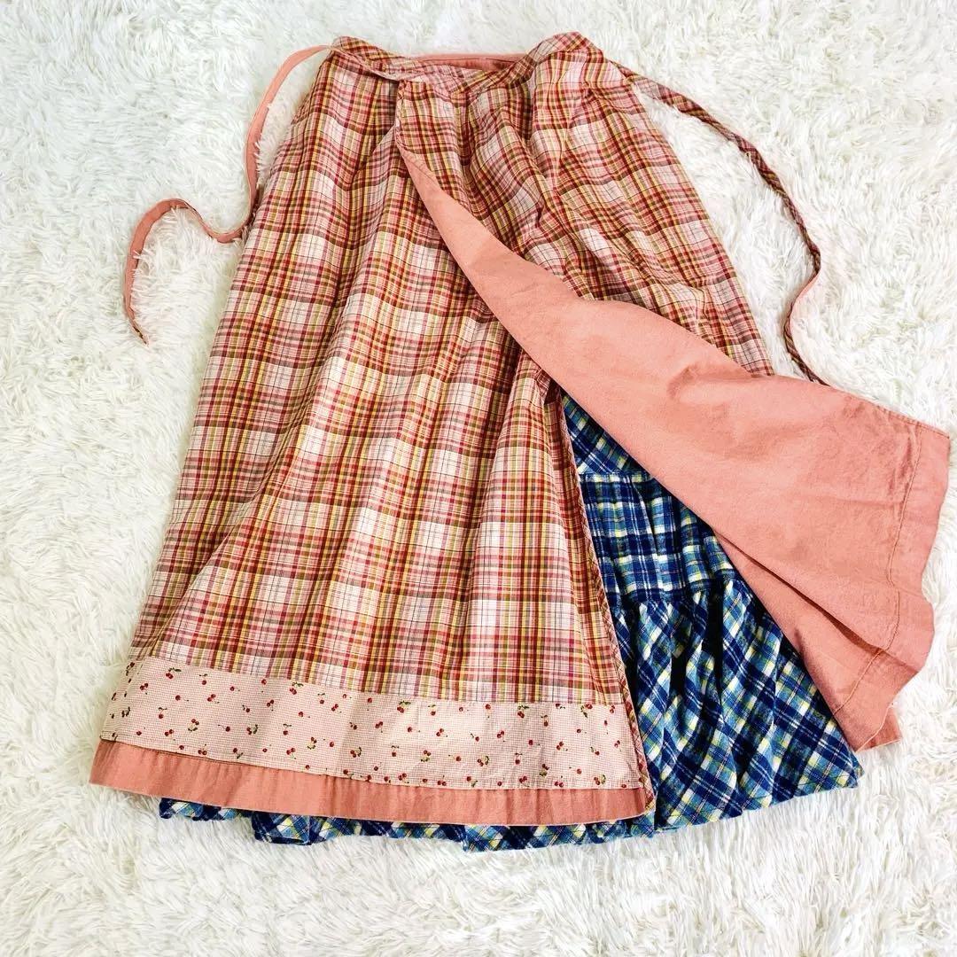 ピンクハウス PINK HOUSE ラップスカート リバーシブル