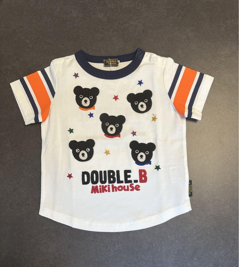 ダブルビー ミキハウス 男の子 ビーくん 半袖 トップス Tシャツ 90 新品