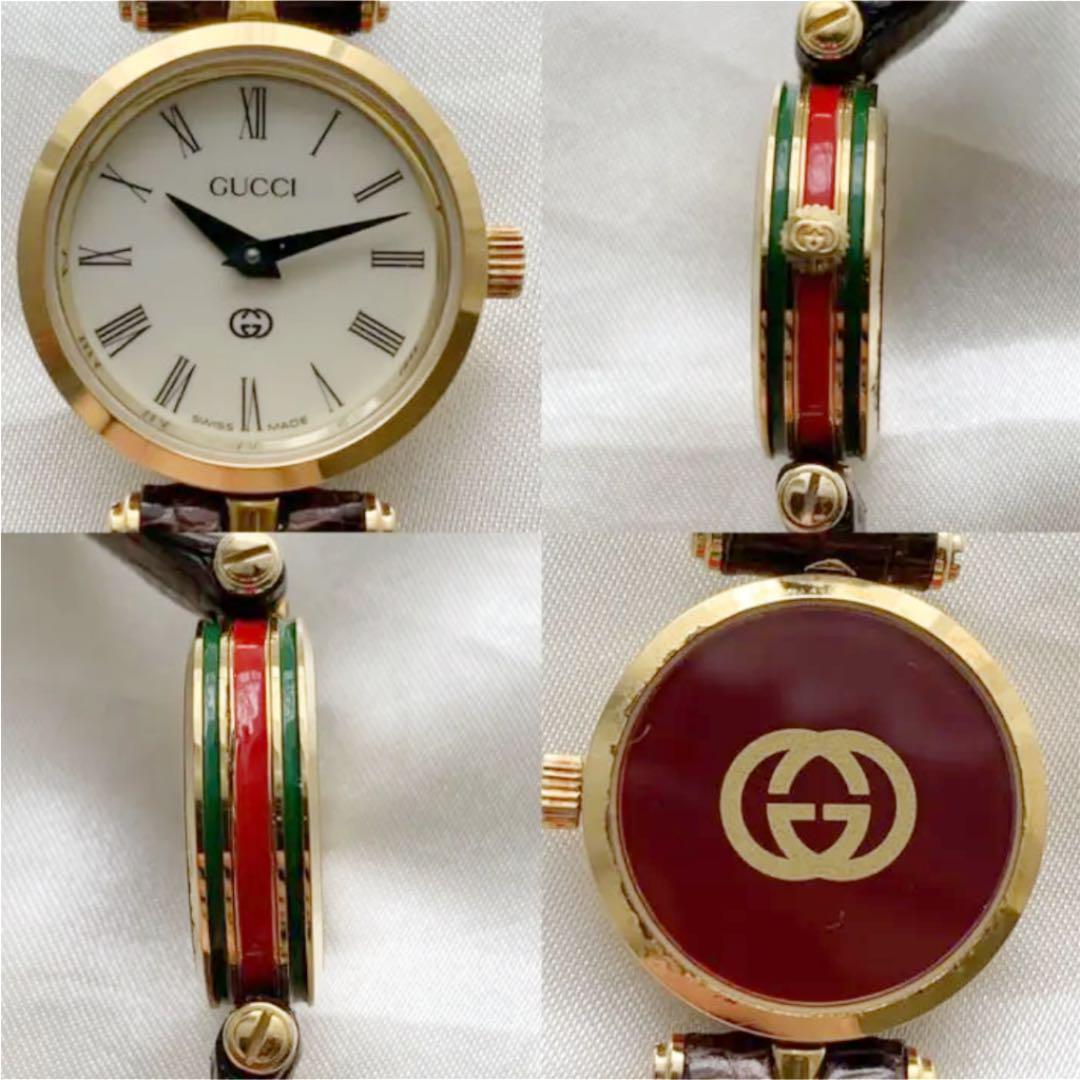 腕時計(アナログ) 稼働品!良品!GUCCI♡グッチ 腕時計 レコレクション グッチ レディース腕時計 7700L 腕時計(アナログ)