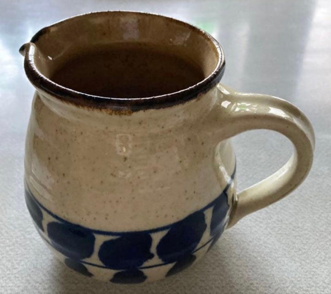 遠藤太郎氏 益子焼 ドリッパー＆ピッチャー 染 付 葉 WWW_OPDRERGINERDOGAN_COM