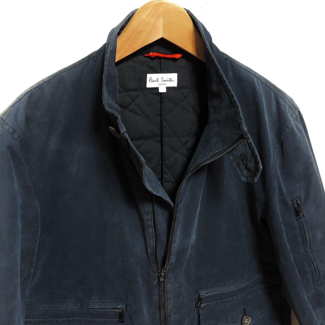 ■レア■Paul Smith■G8・M・ネイビー・コットンブルゾン・ダブルジップ
