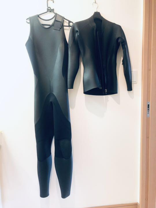ロングジョン+タッパー サーフィン ウエットスーツ