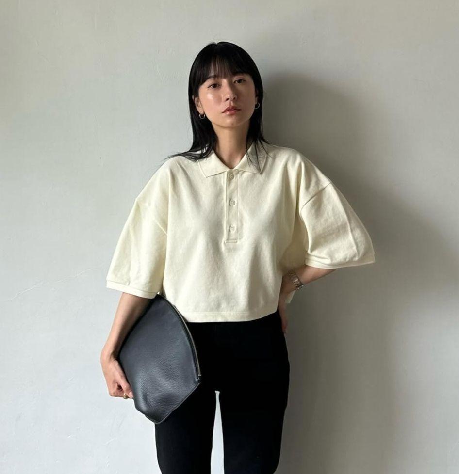 CROPPED POLO TOPS CLANE - メルカリ