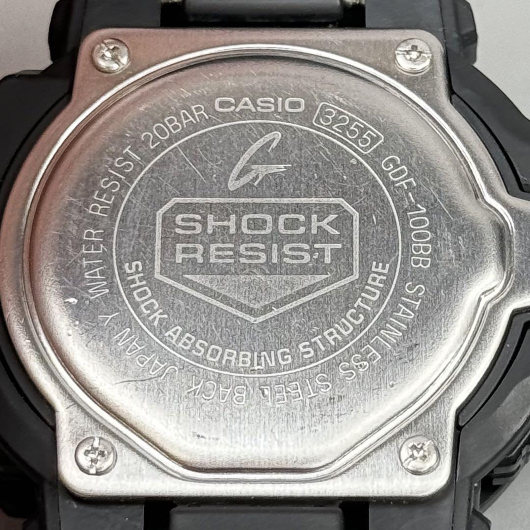 美品 CASIO G-SHOCK GDF-100BB ツインセンサー ブラック
