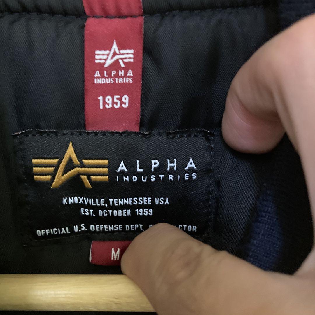 ジャケット・アウター Alpha Industries MA-1 WASHI DENIM M