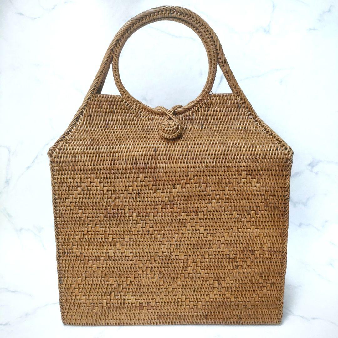 【美品】バリ アタバッグ かごバッグ アタ ハンドバッグ