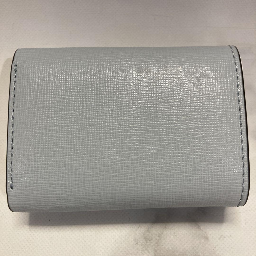 FURLA フルラ ライトブルー 二つ折り財布 財布 - メルカリ