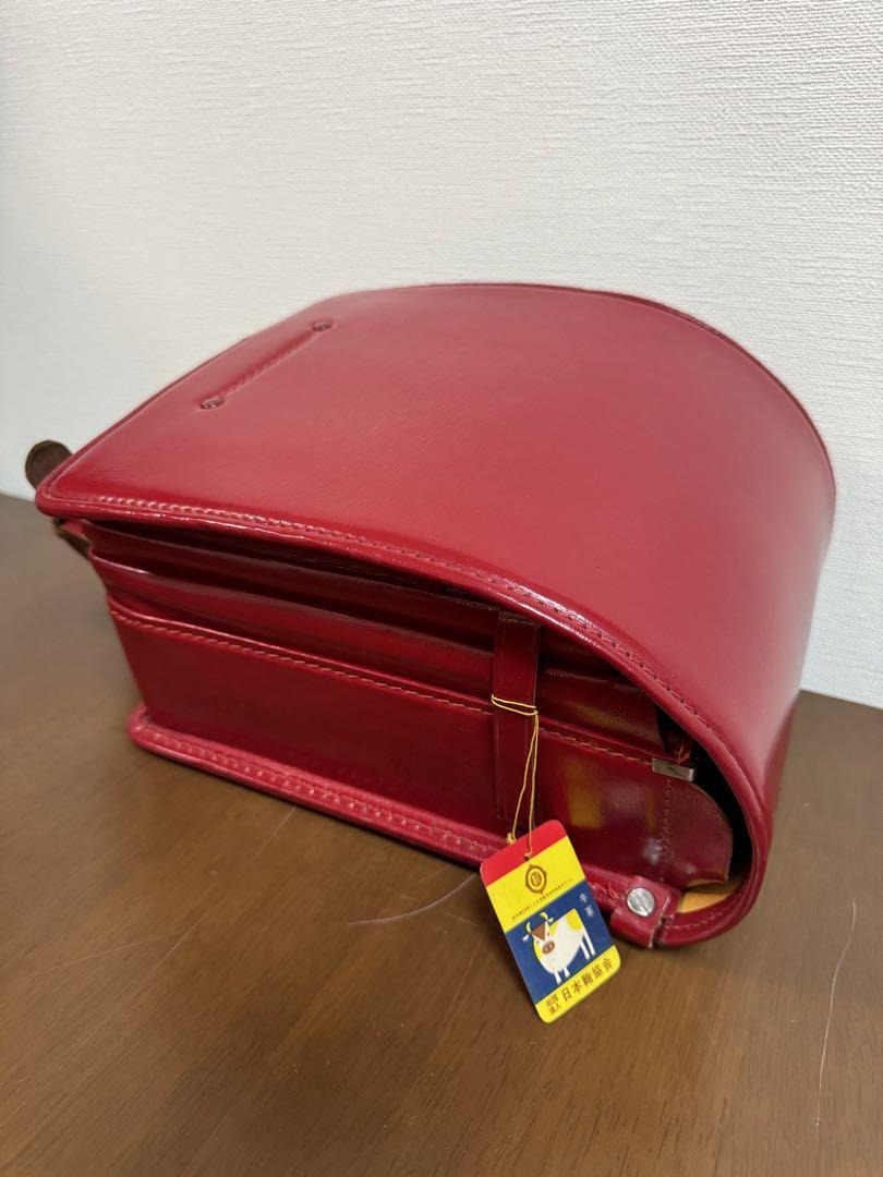スペシャルオファ レトロ 新品未使用】昭和40年代 ヴィンテージ 赤 ランドセル バッグ